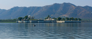 Jag Mandir, Lake Pichola, Udaipur, Rajasthan - by Christopher Wood. Jag Mandir, also called the "Lake Garden Palace", is credited to three Maharanas of the Sisodia Rajputs of Mewar kingdom. 