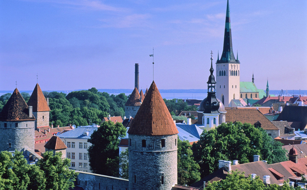 Tallinn, Historic Centre from Castle Hill