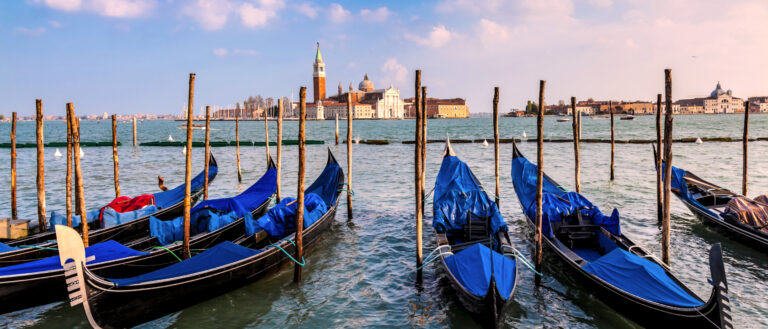 Gondolas San Giorgio Maggiore Venice