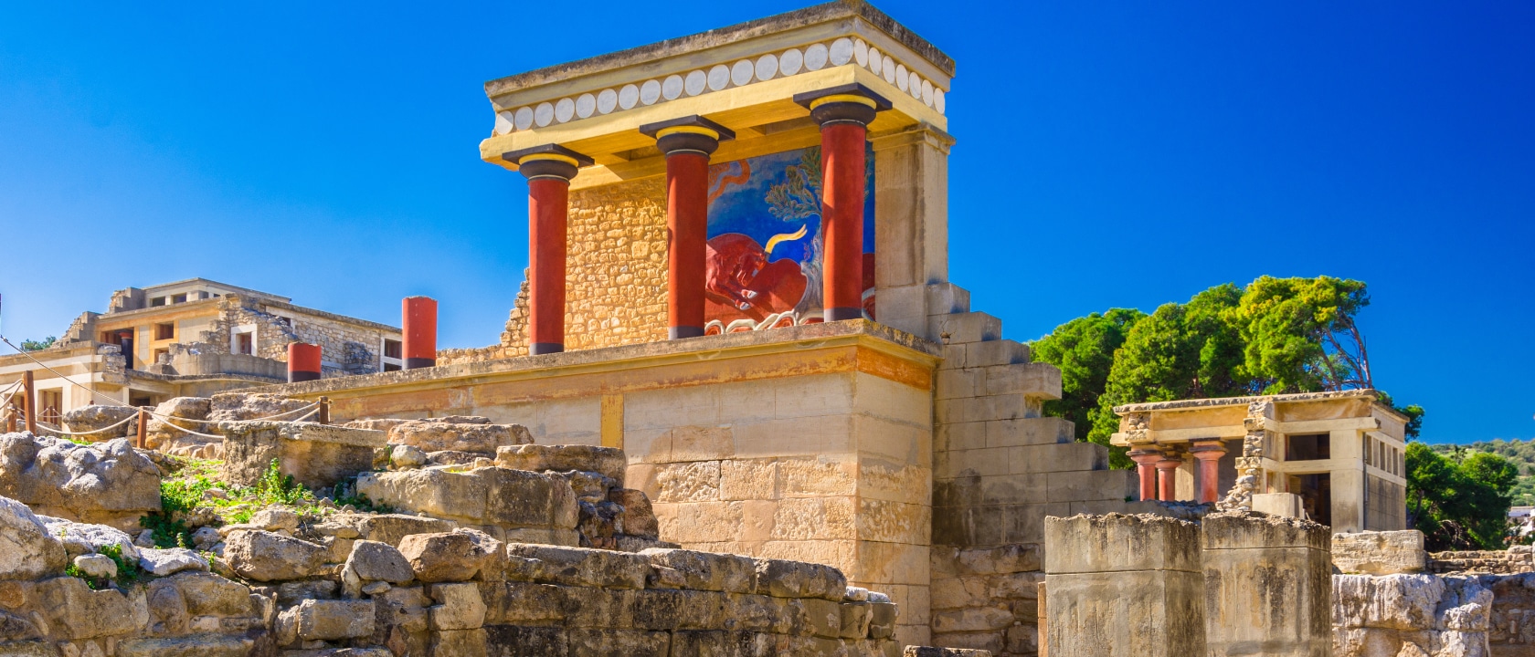 Knossos Palace, Heraklion, Crete, Greece.