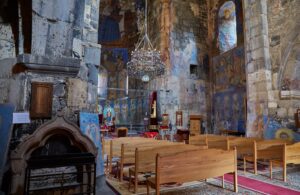 Interior, Akhtala Monastery, Armenia.