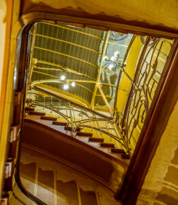 Interior, Musée Horta, designed by Victor Horta in 1901, Brussels, Belgium. 