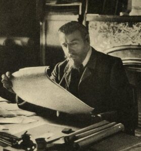 Portrait of Victor Horta c. 1900 in "La Belgique d'aujourd'hui" (The Belgium of today). 